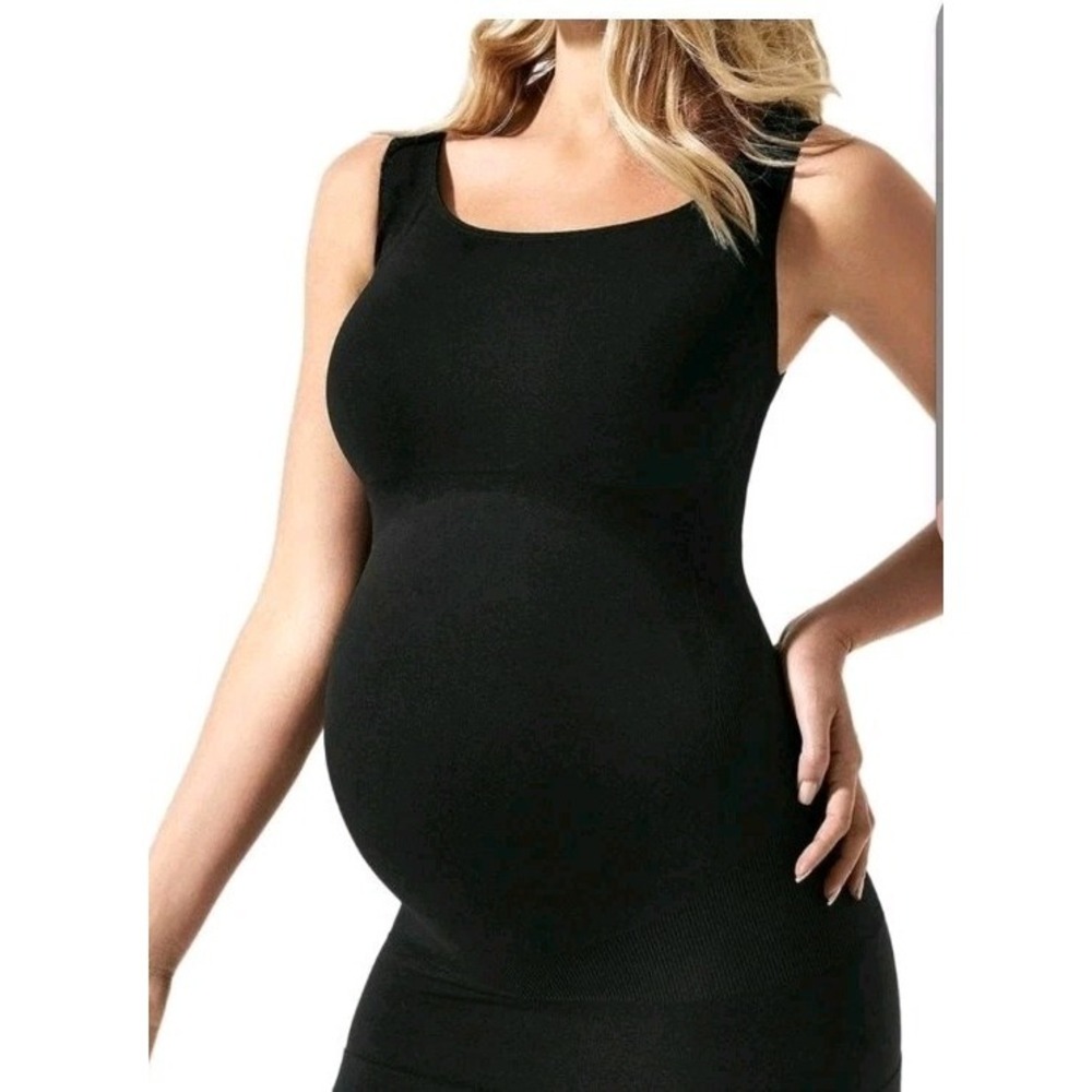 BLANQI Black Seamless Maternity Tank